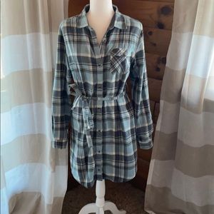 Legendary Whitetails blue flannel dress
